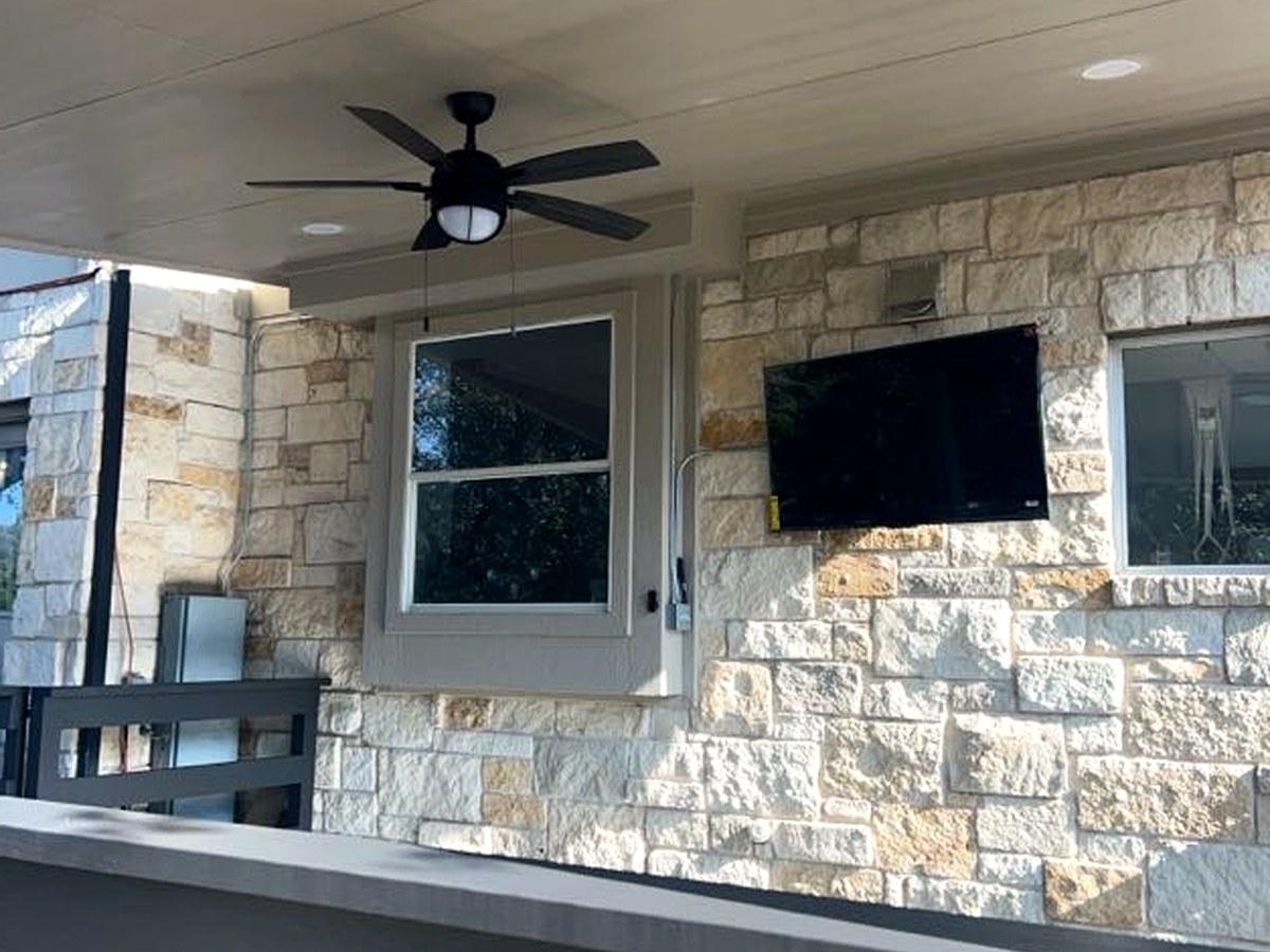 Stone Patio Seating